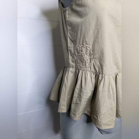 MADEWELL Embroidered Peplum Top XS - Picture 5 of 13